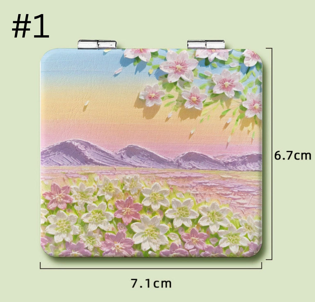 Portable Dual-Sided Folding Makeup Mirror