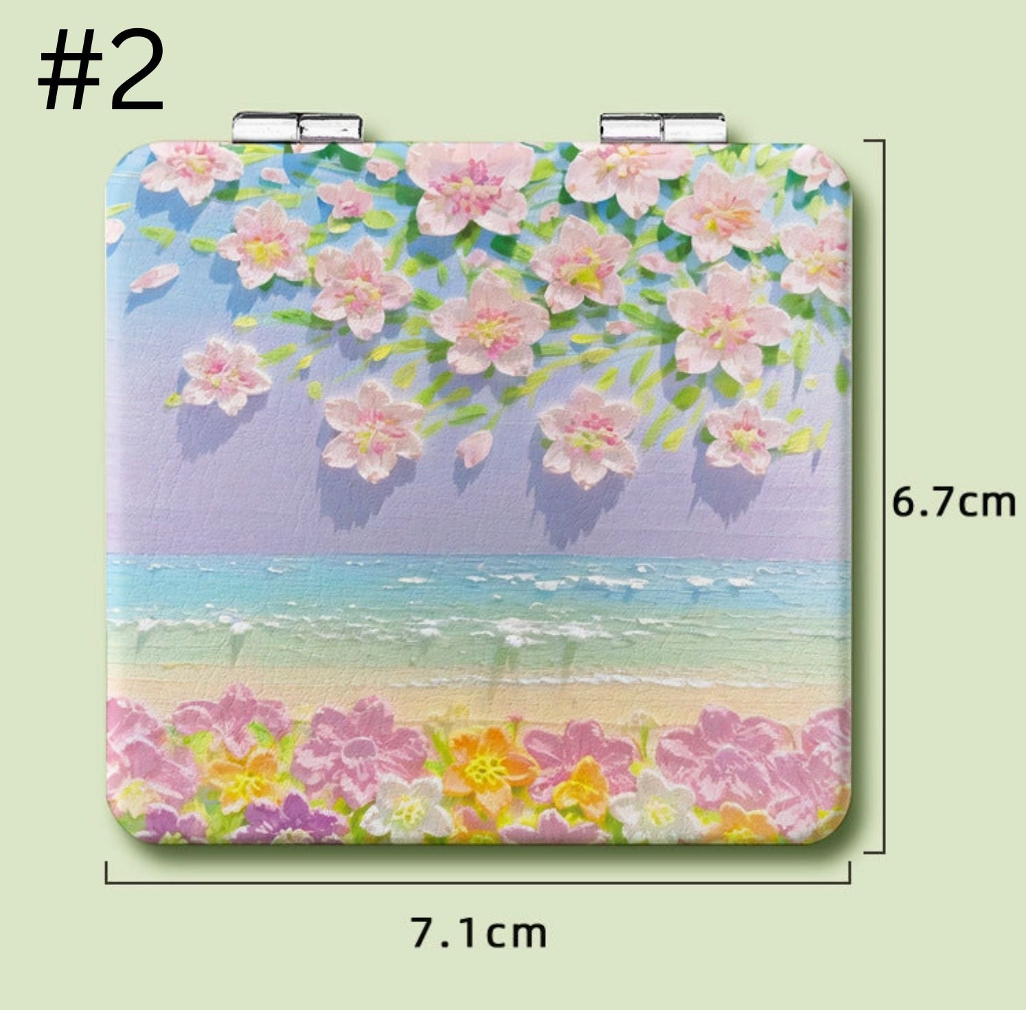 Portable Dual-Sided Folding Makeup Mirror