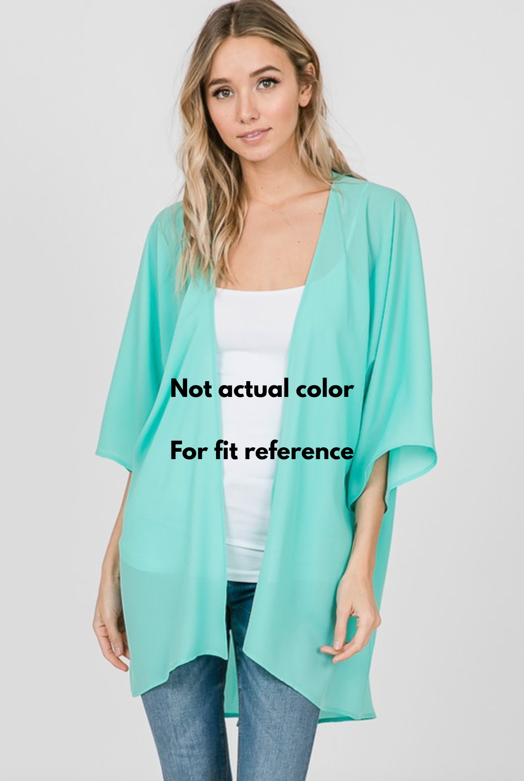 Solid Open Cardigan with Self Tie- Neon Lime