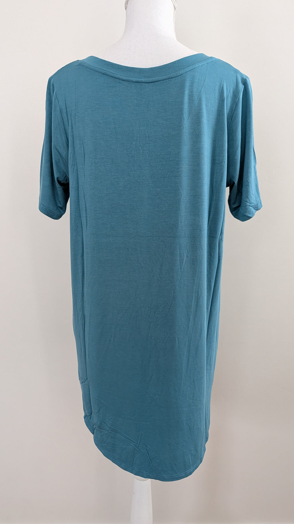 Teal V Neck Hi/Lo