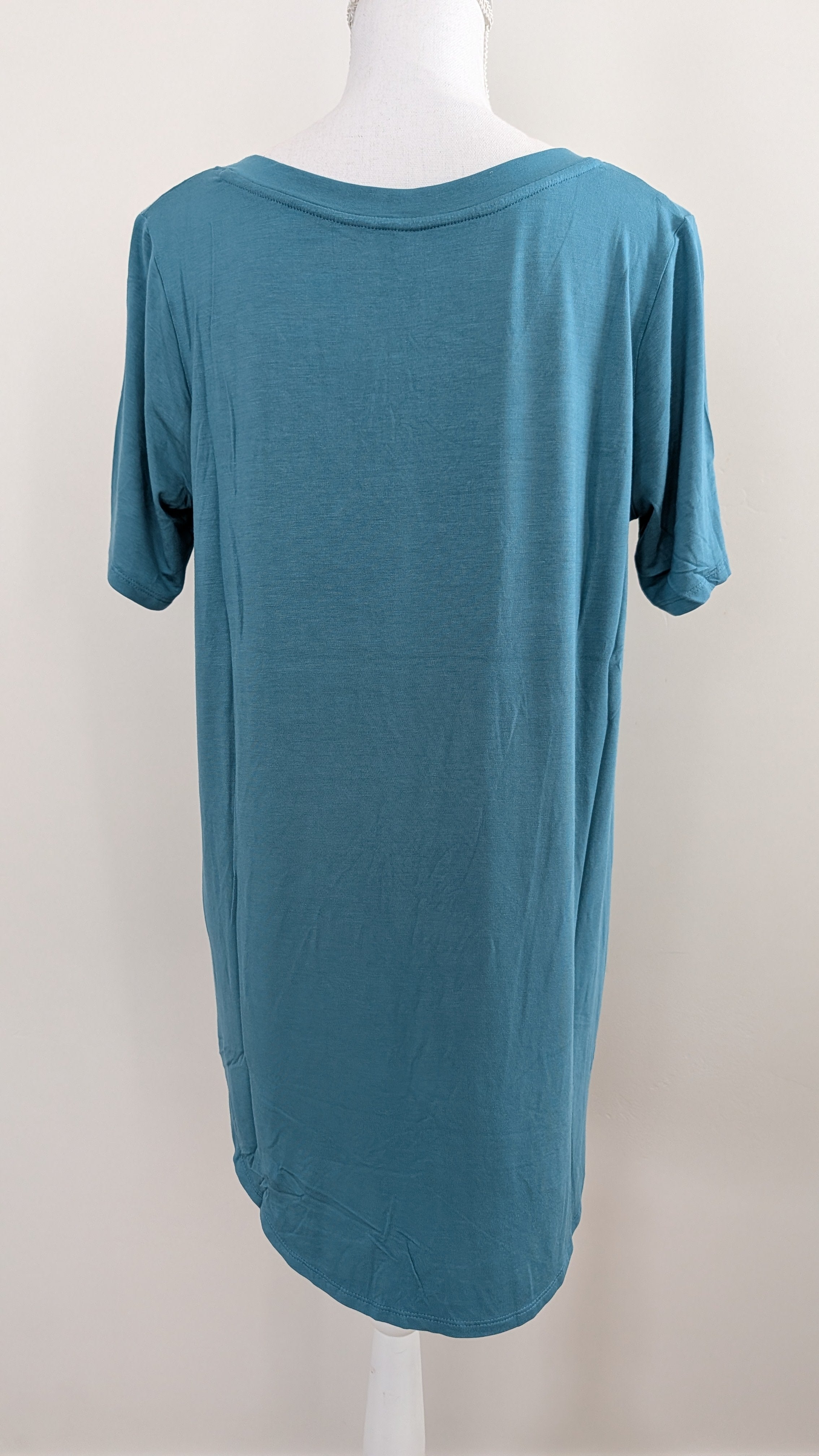 Teal V Neck Hi/Lo