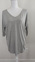 Gray V Neck Dolman