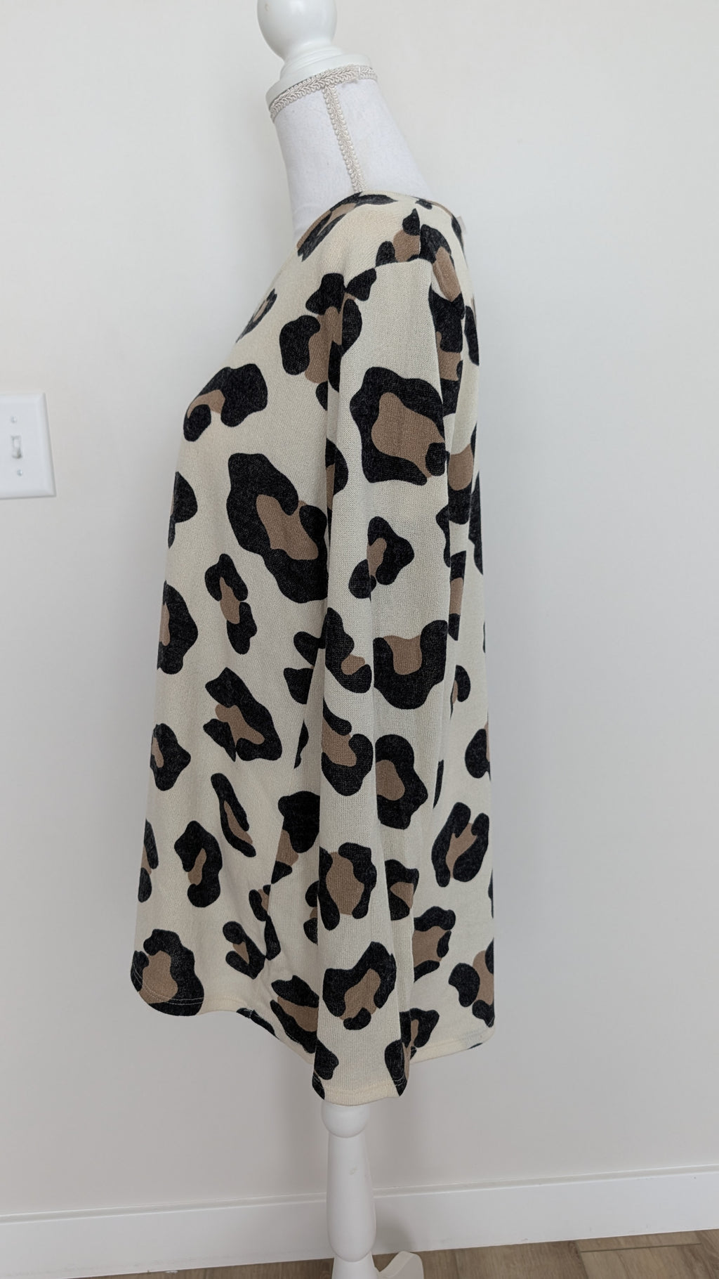 Cream Leopard Sweater
