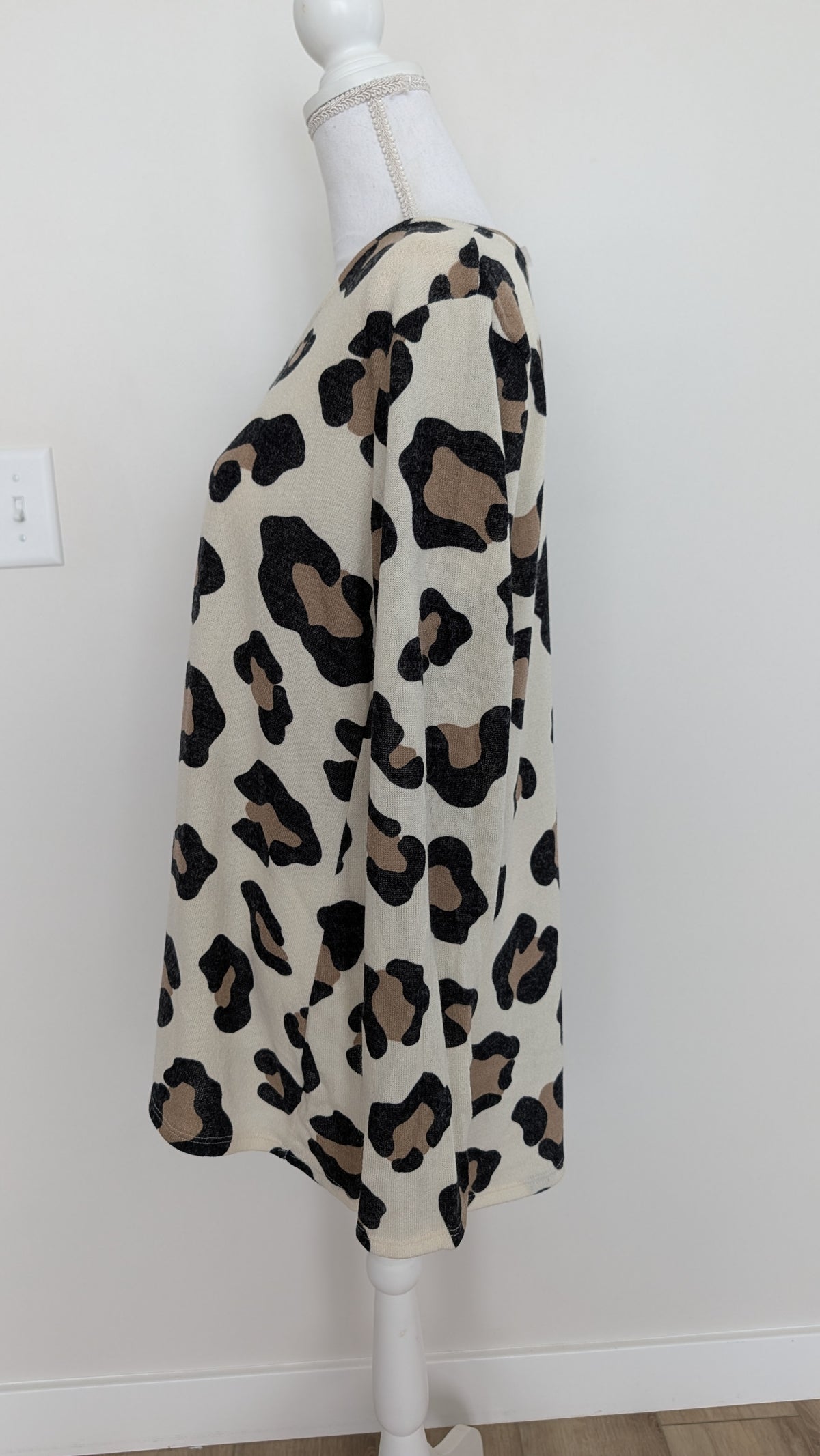 Cream Leopard Sweater