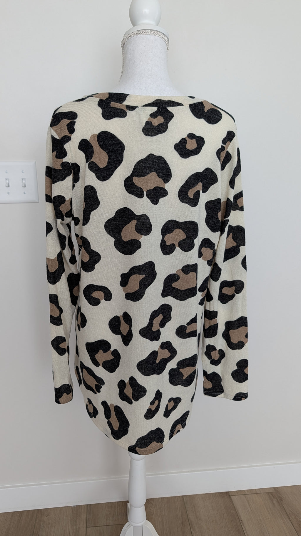 Cream Leopard Sweater