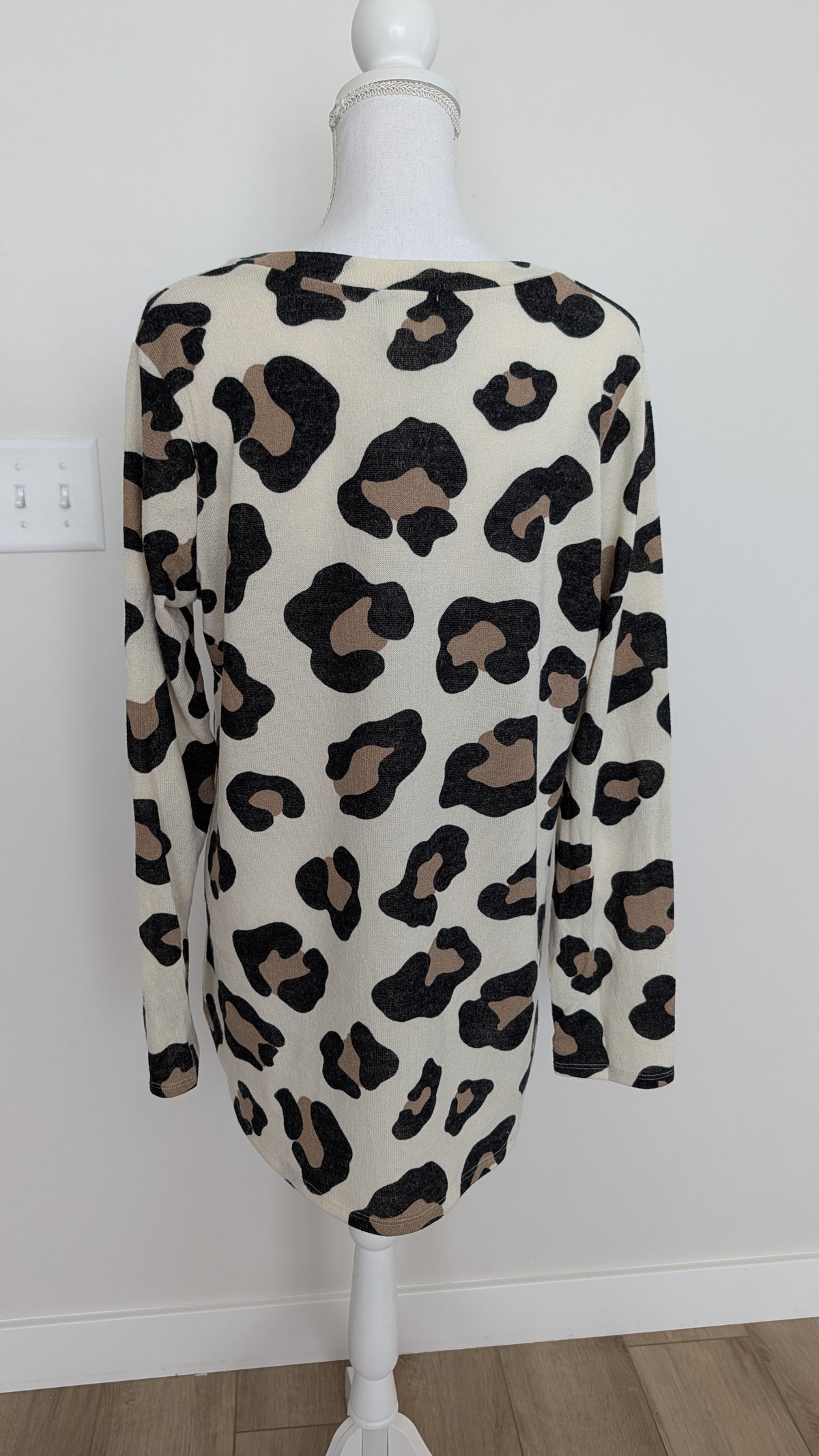 Cream Leopard Sweater