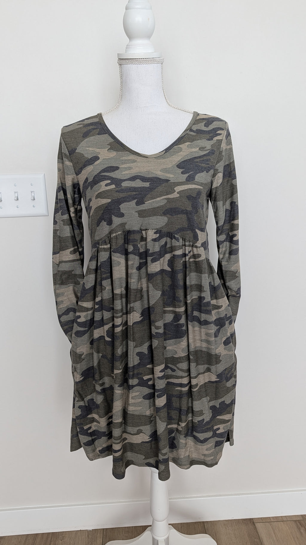 Camo Dress w/ Pockets