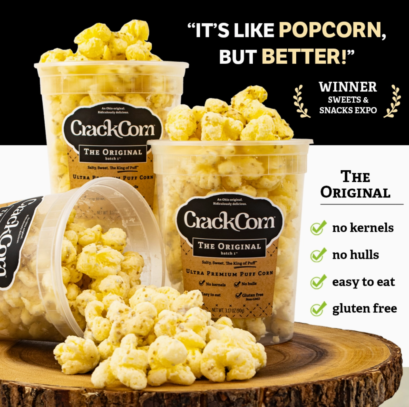 Crack Corn / Puffy Pop- 4oz