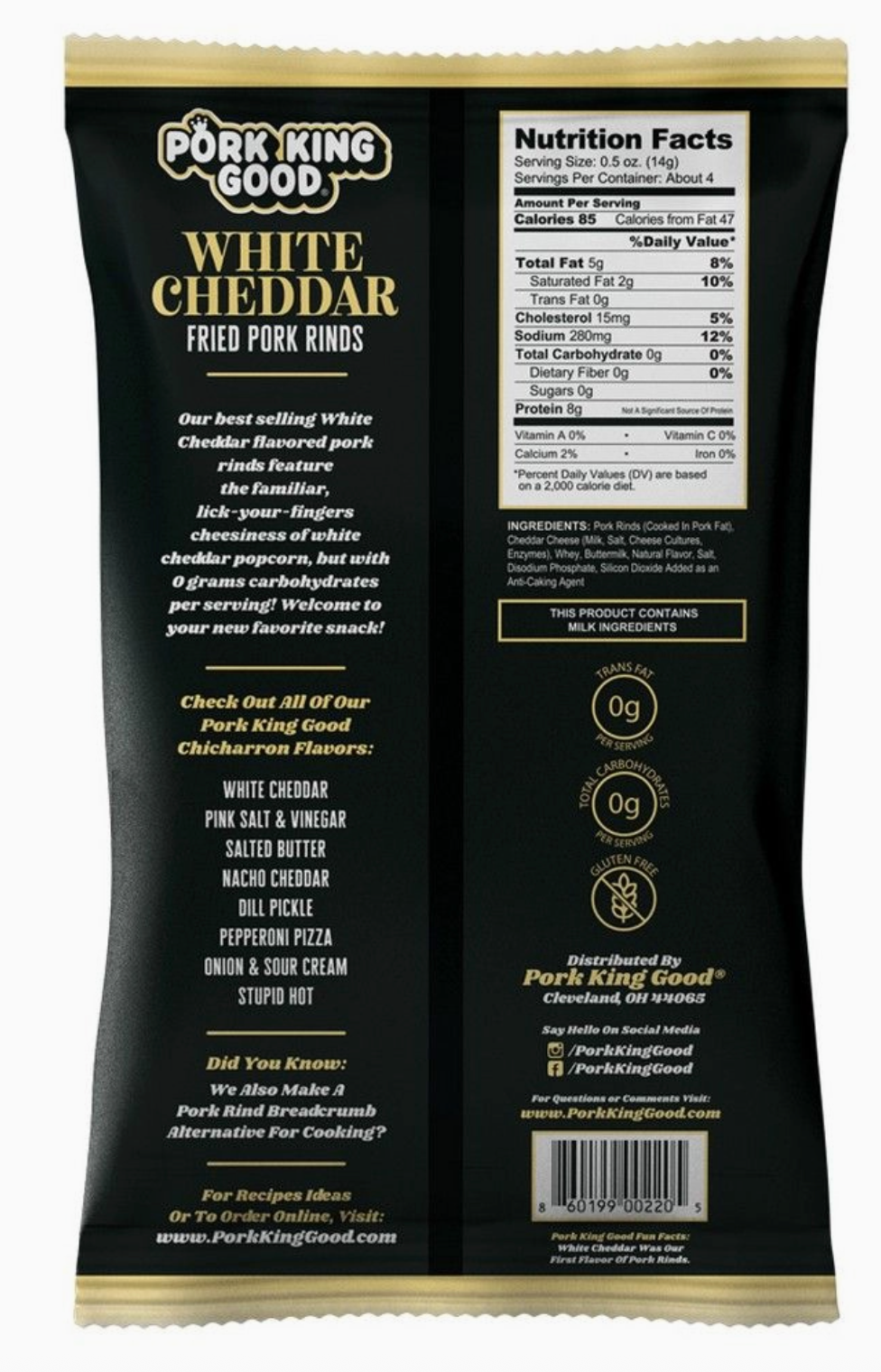 Pork King Good Pork Rinds 1.75oz-3oz Bag