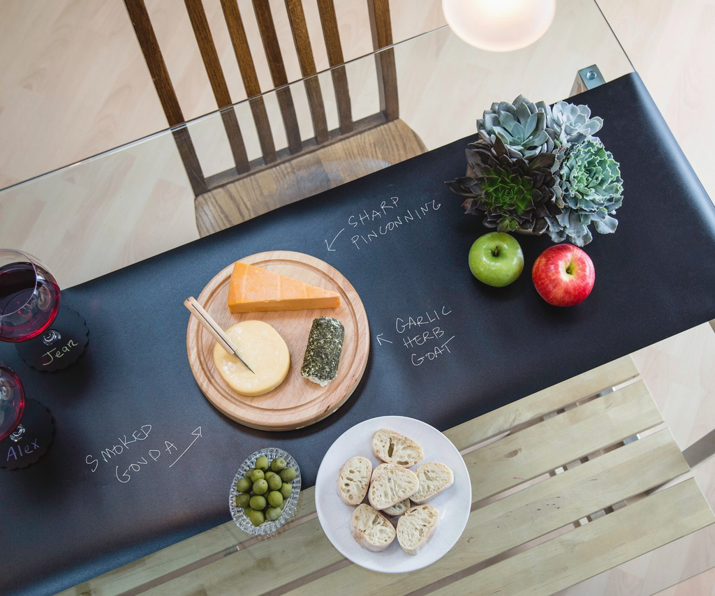 Chalkboard Table Runner with 3 Markers