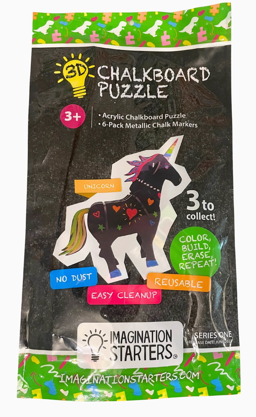 Unicorn 3D Coloring Puzzle + Markers