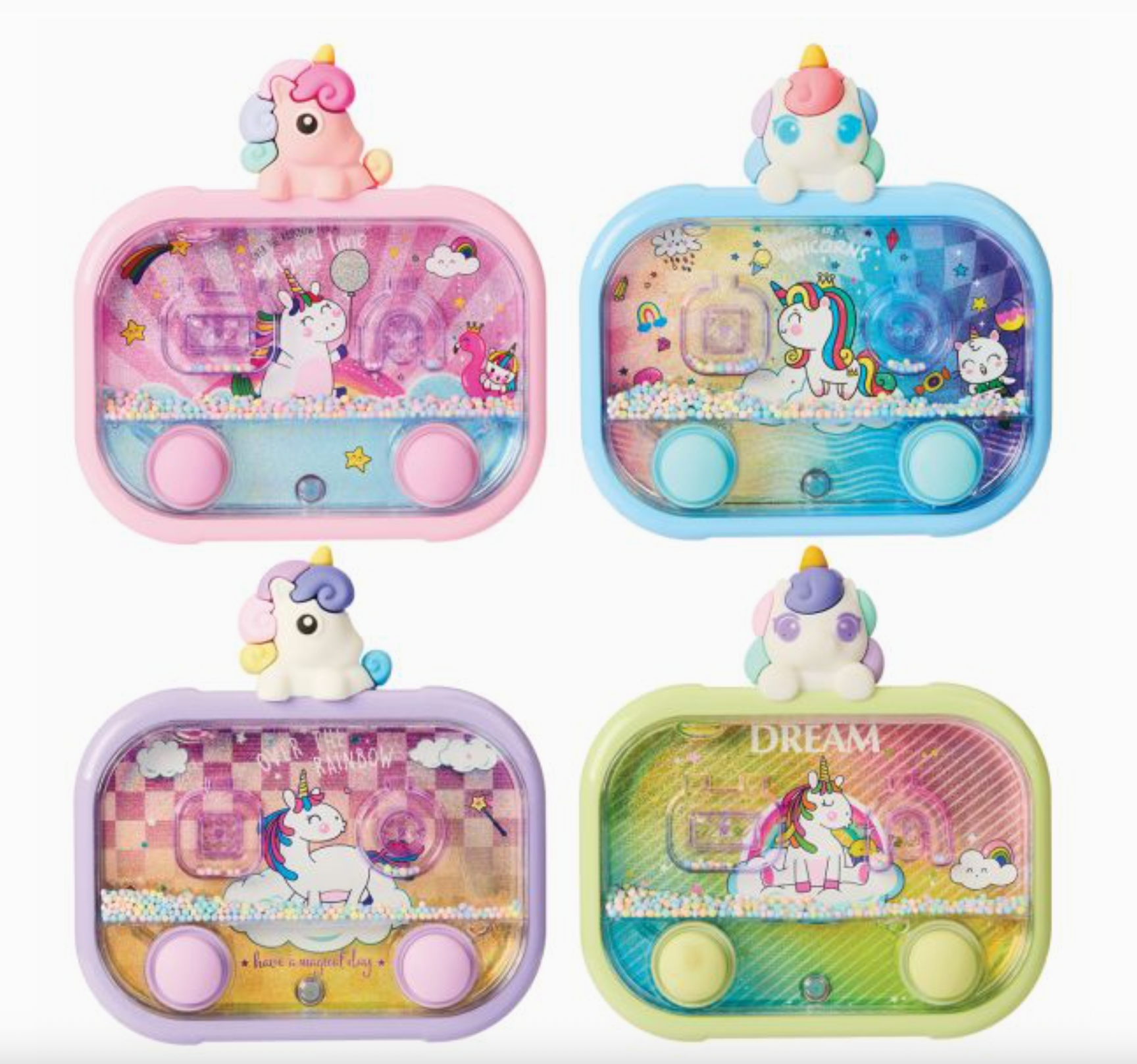 Light-Up Unicorn Micro Bead Water Game - Large