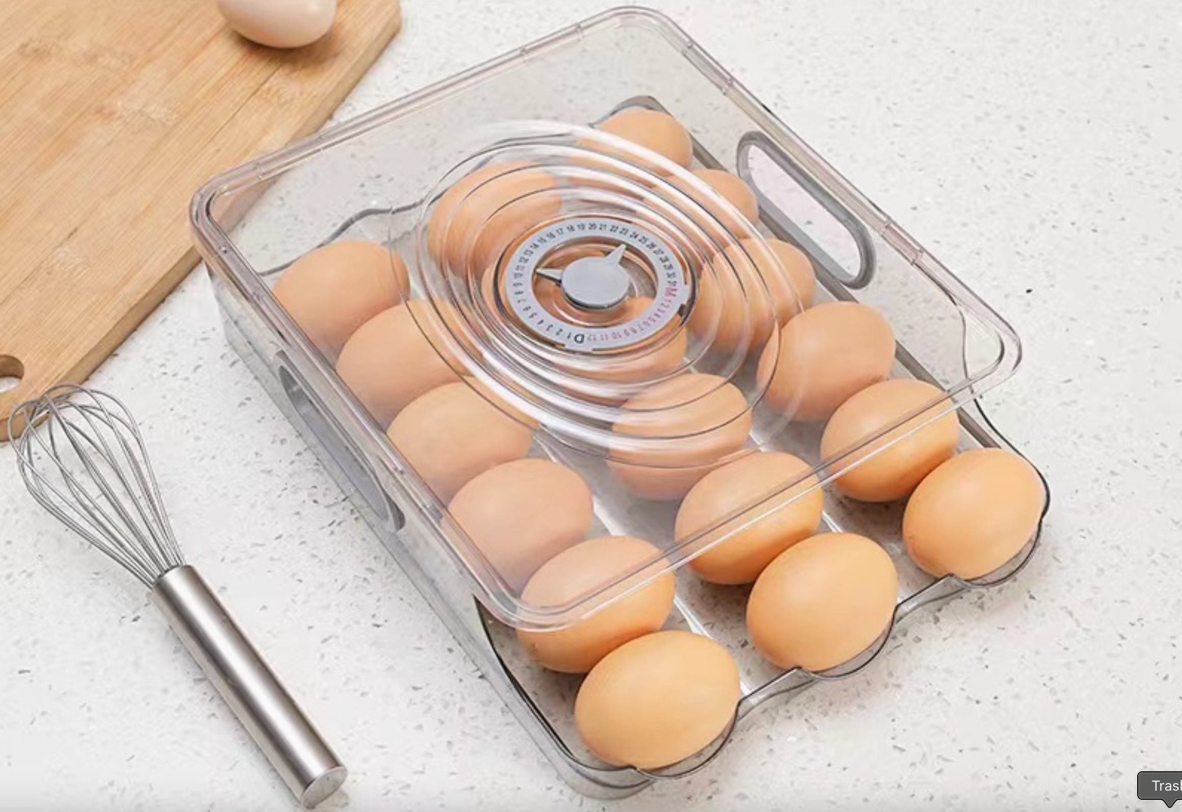 3-Column Egg Dispenser with Date