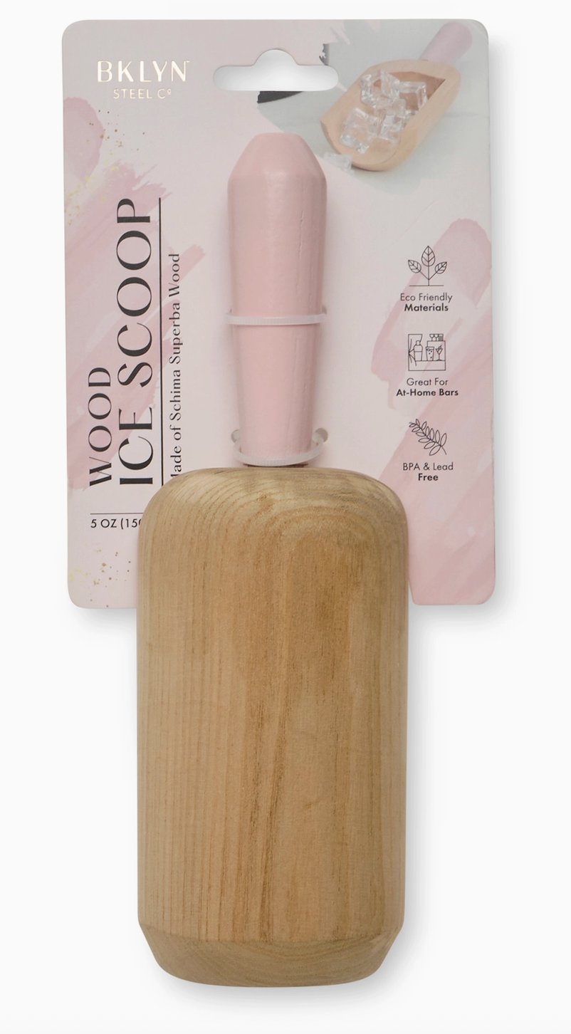 Wood Ice Scoop - Rose Whisper