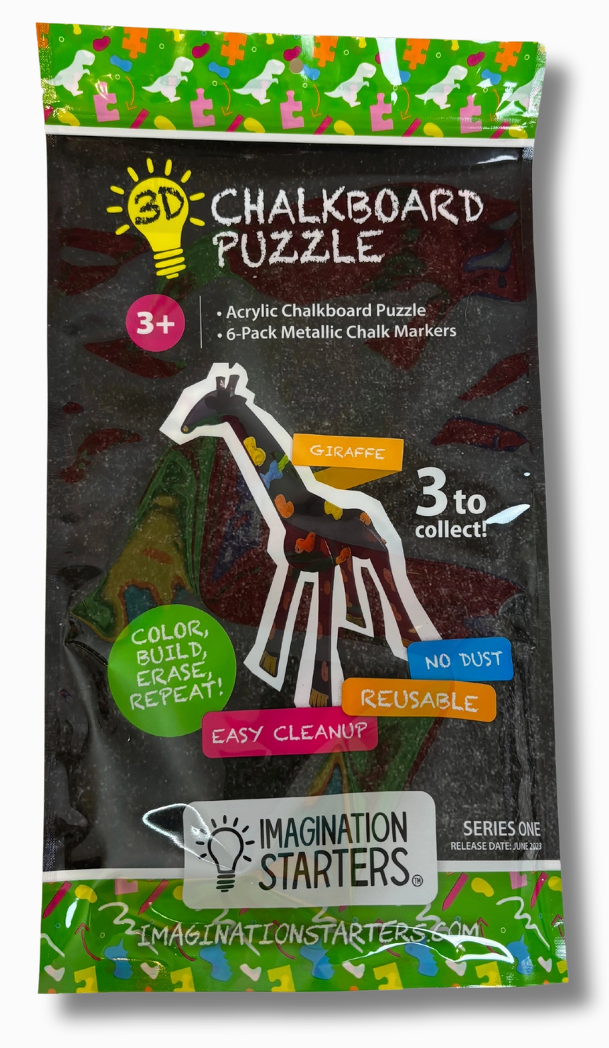 Giraffe 3D Coloring Puzzle + Markers