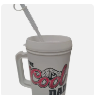 'the Cool Dad" Hip Sips Mega Mug 34oz- White