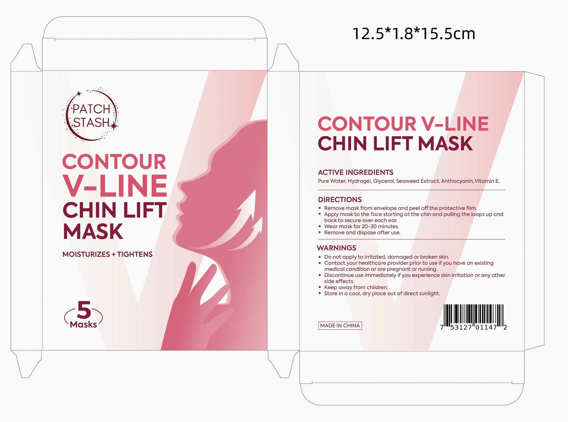 Patch Stash Contour V-Line Chin Lift Mask