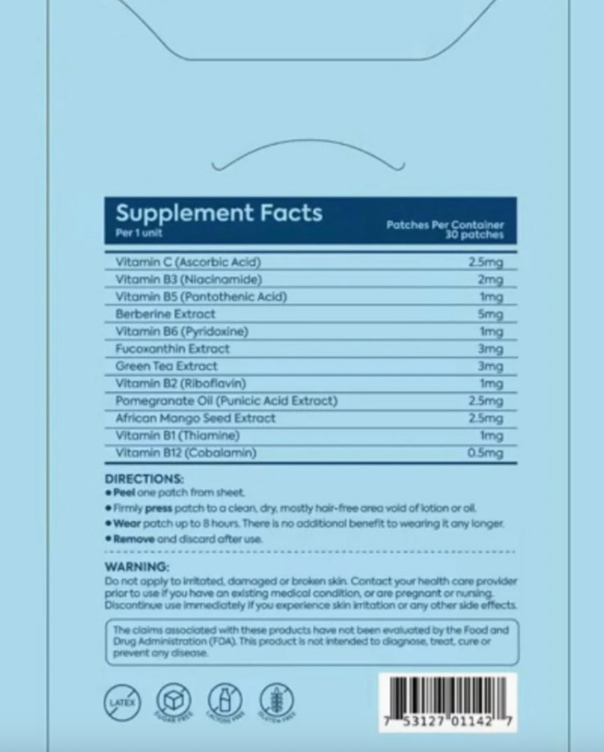 Patch Stash Slim Metabolic Wellness & GLP-1 Support Patches – 30 Count, 3” X 3”, Transdermal Supplement Patch