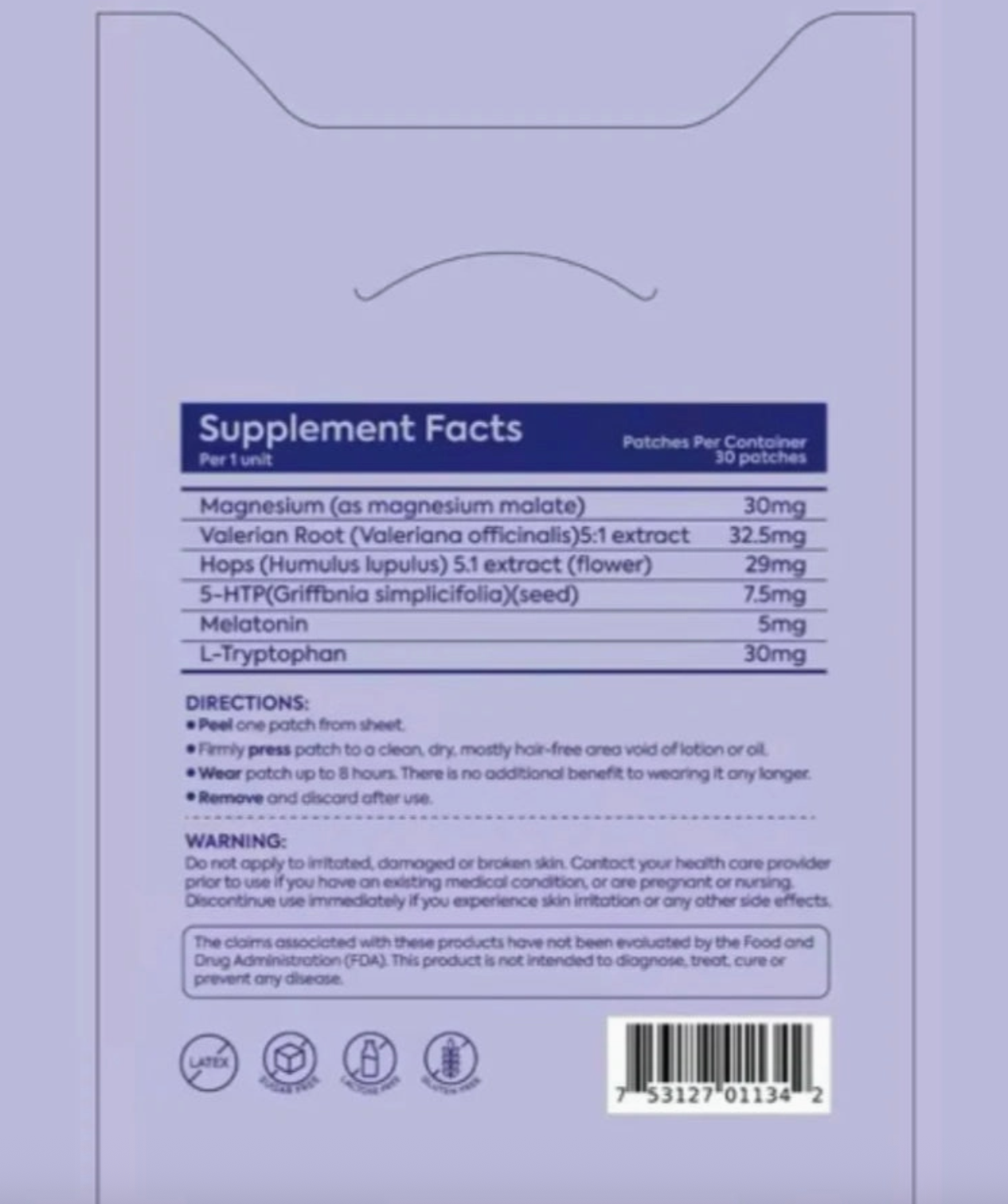 Patch Stash Sweet Dreams Magnesium + Melatonin Sleep Support Patches – 30 Count, 3” X 3”, Overnight Sleep Aid