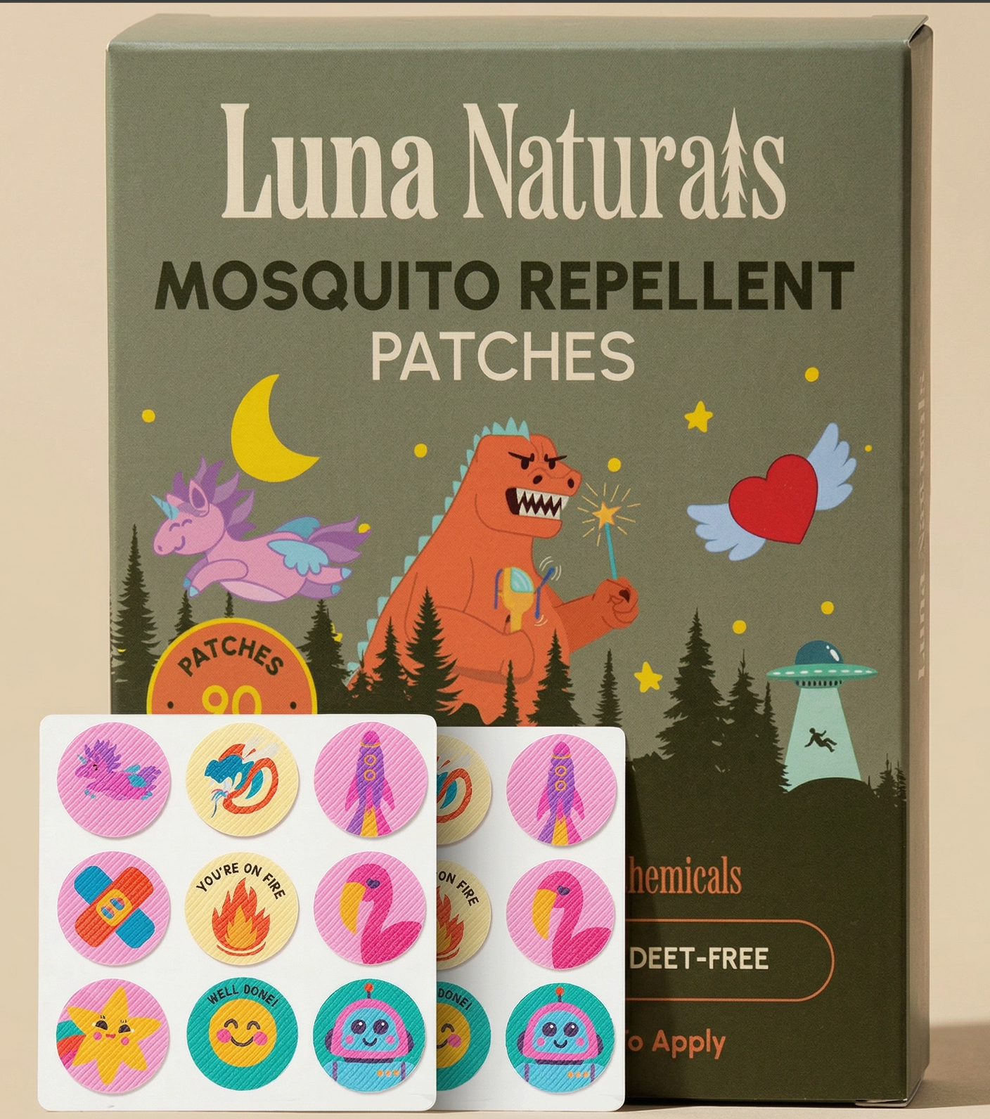 Kids Mosquito Repellent Patches | Fresh & Herbal