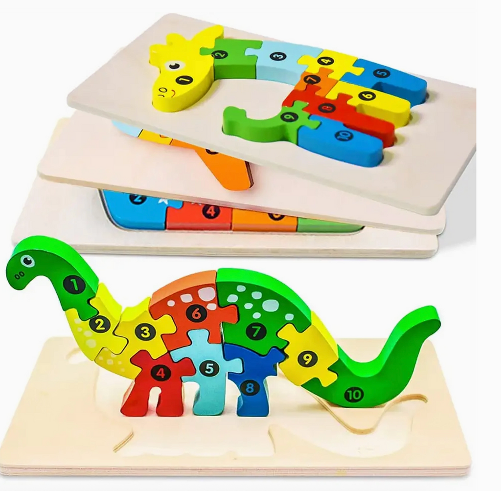 Wooden Puzzle Montessori Educational Brain Toy- Mystery puzzle