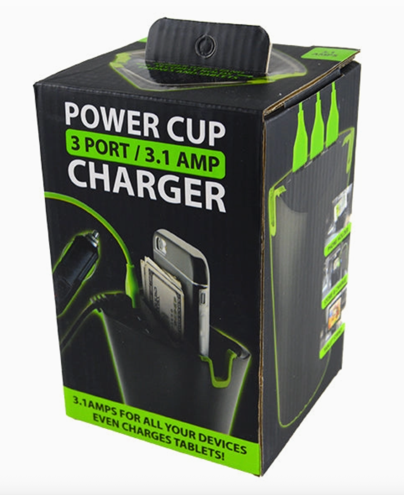 Gadget Gear 3 Port Cup Holder Charger