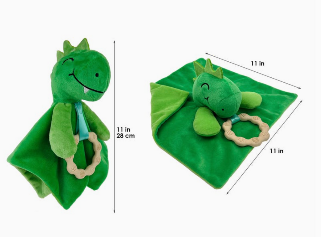 Minky Plush Teething Toy- Security Blanket