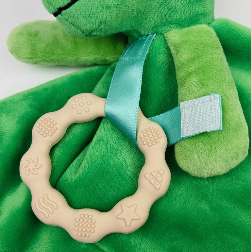 Minky Plush Teething Toy- Security Blanket