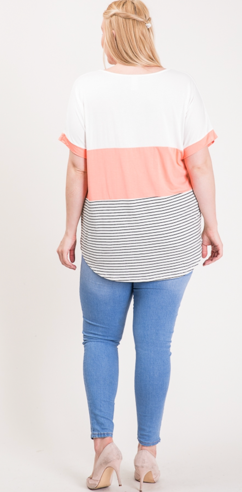 COLOR BLOCK POCKET TOP