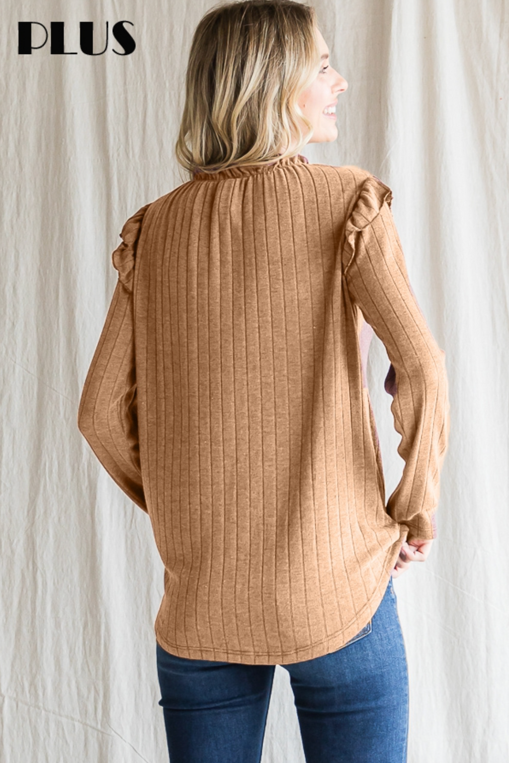 MOCK NECK LONG SLEEVE TOP