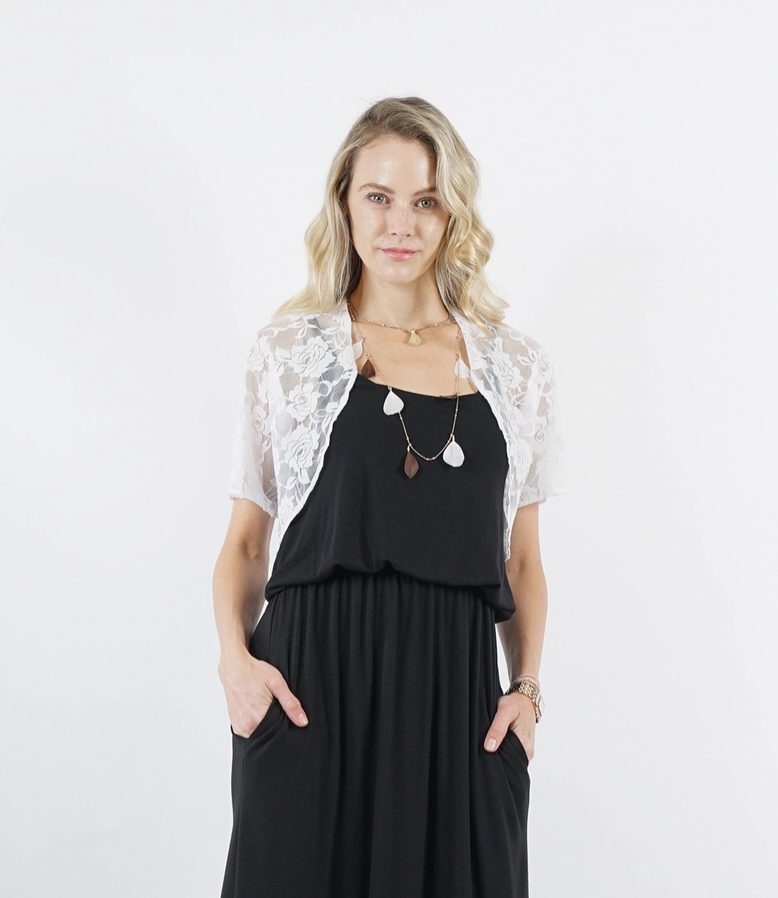 Floral Lace Sheer Cover-Up Cardigan
