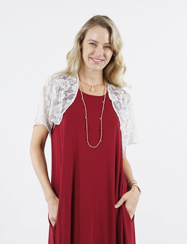 Floral Lace Sheer Cover-Up Cardigan