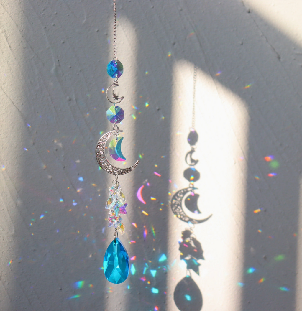 Moon Star Crystal Suncatcher Hangings