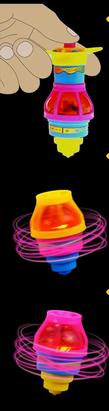 Ufo Spinning Tops with Led Lights
