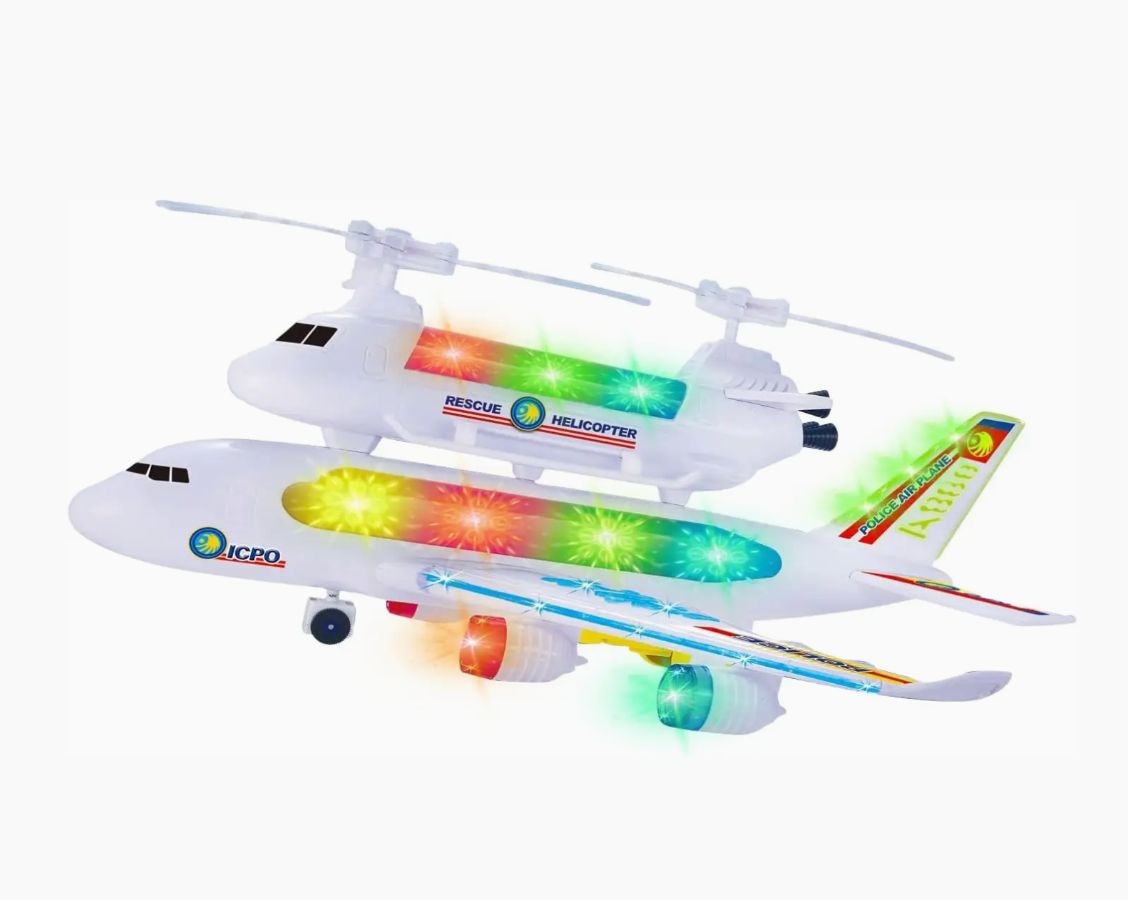 Bump Go Airplane with Helicopter