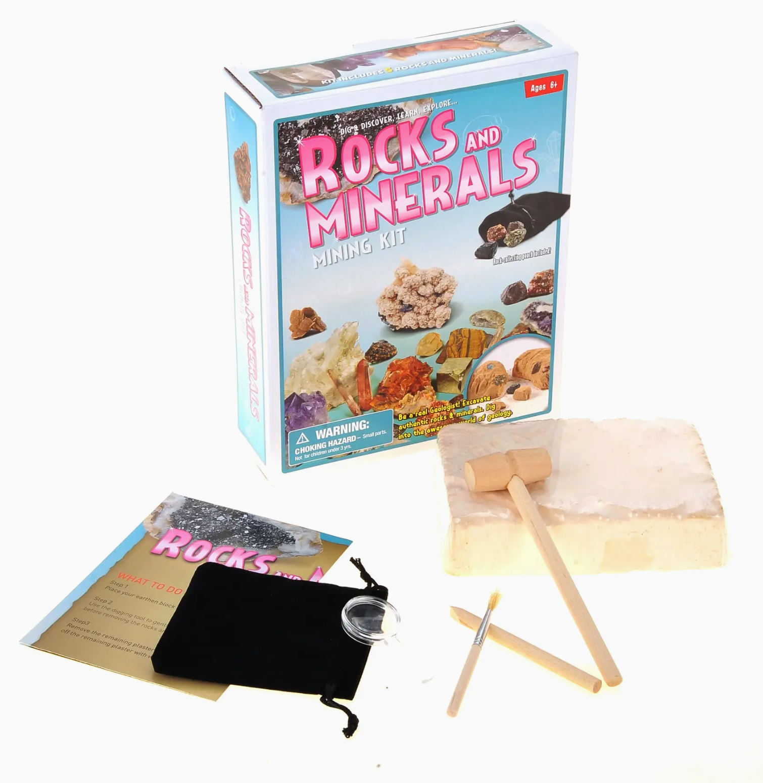 Gem Digging Kit, Rocks, Minerals Escavation Toys
