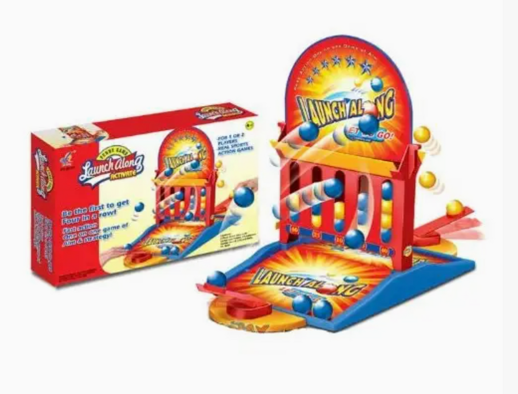 Launch Along Connect Four Board Game