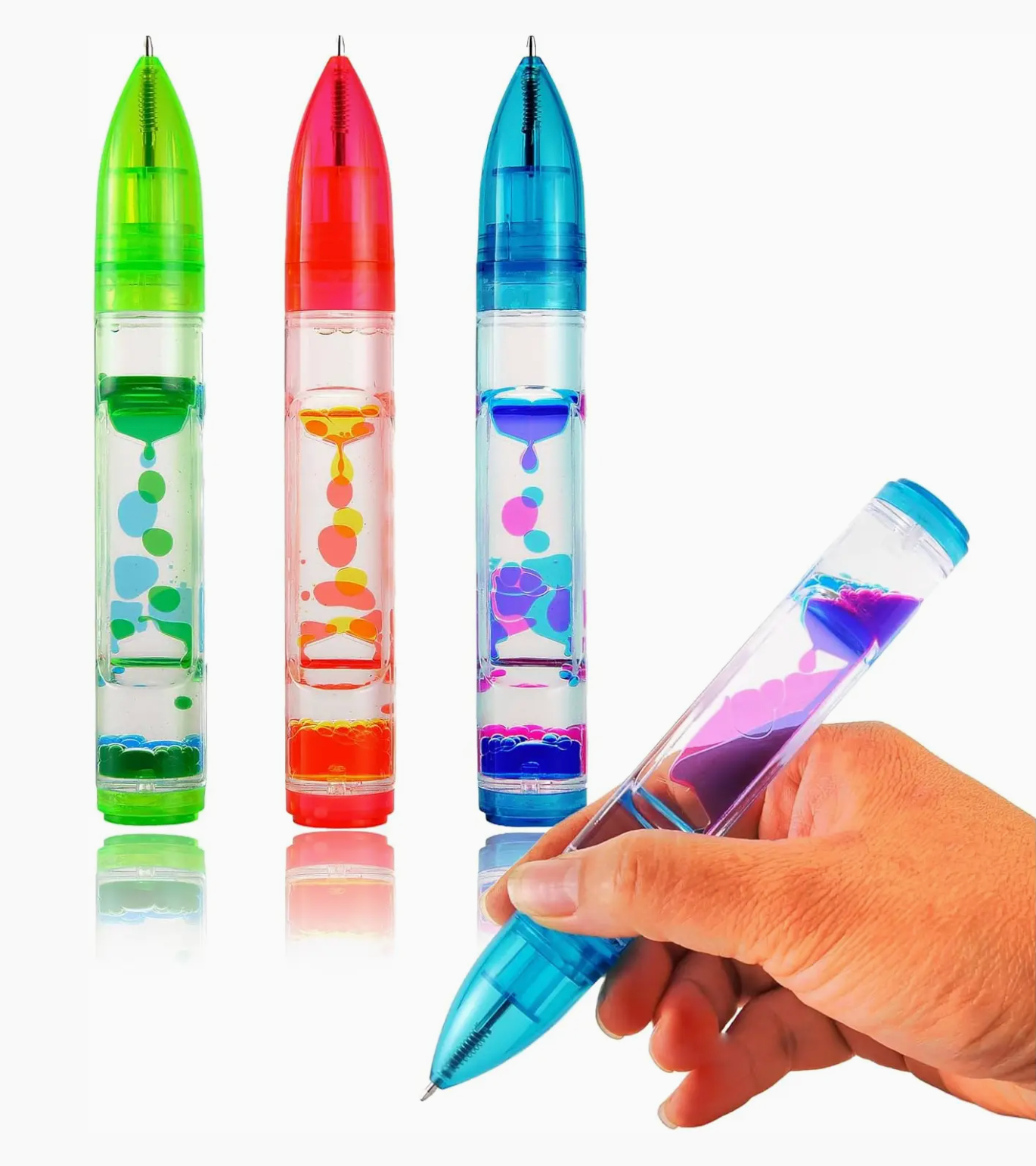 Liquid Motion Bubbler Pens Toy- Ink color same as pen color