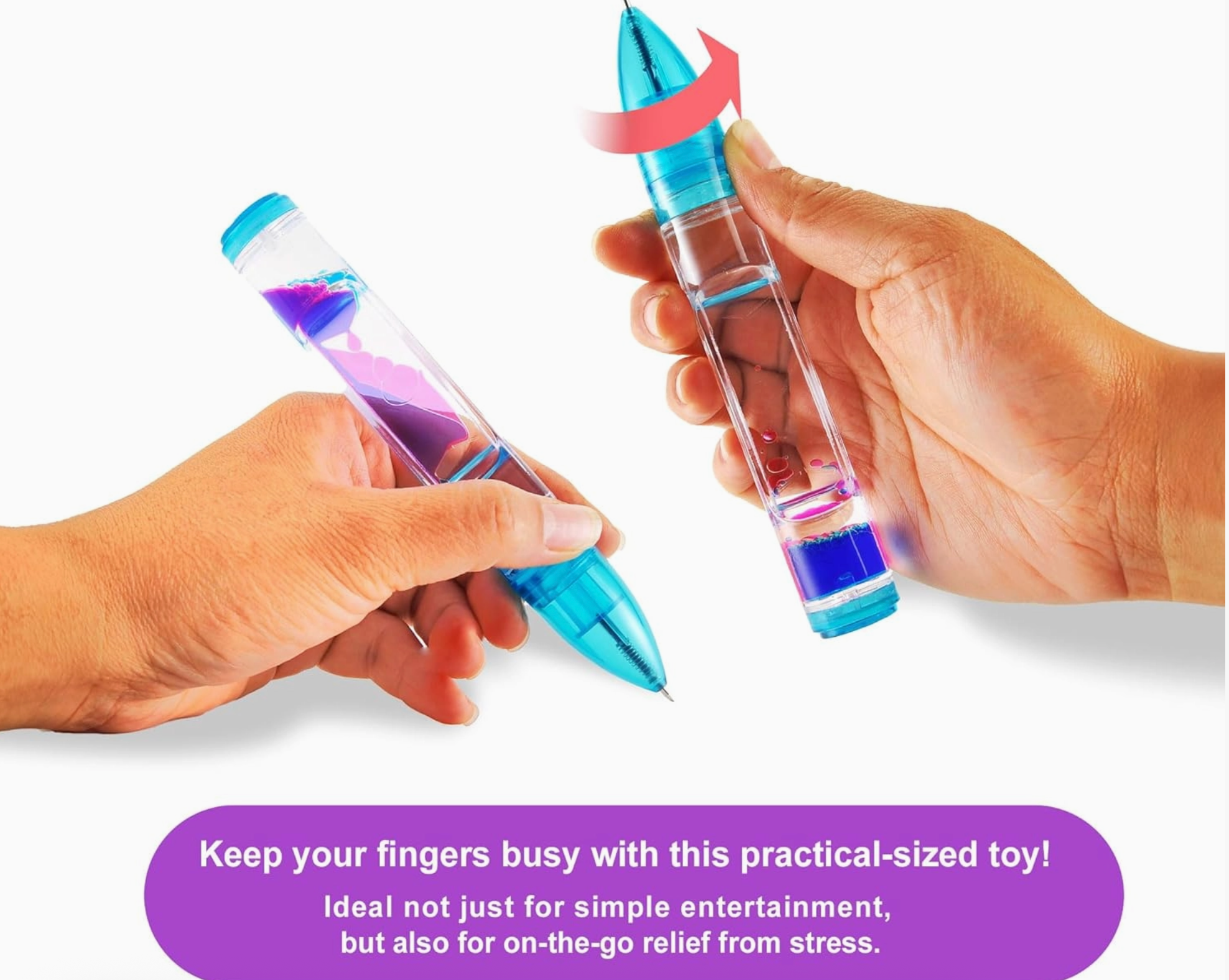 Liquid Motion Bubbler Pens Toy- Ink color same as pen color