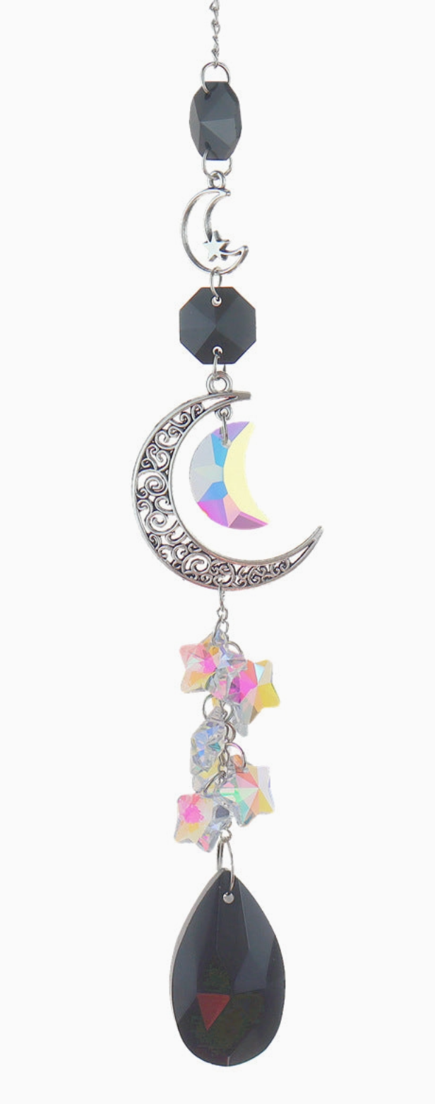 Moon Star Crystal Suncatcher Hangings