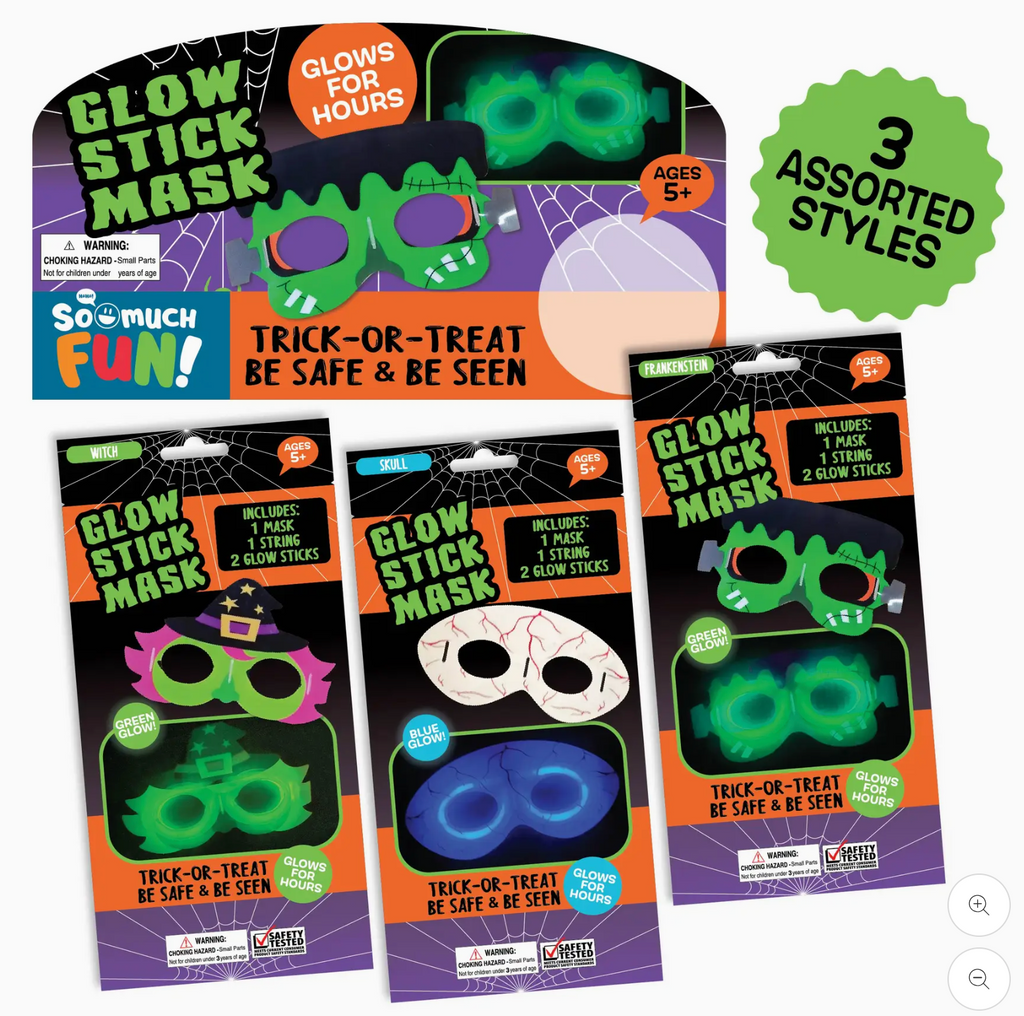 Halloween Glow in the Dark Mask & Glowstick