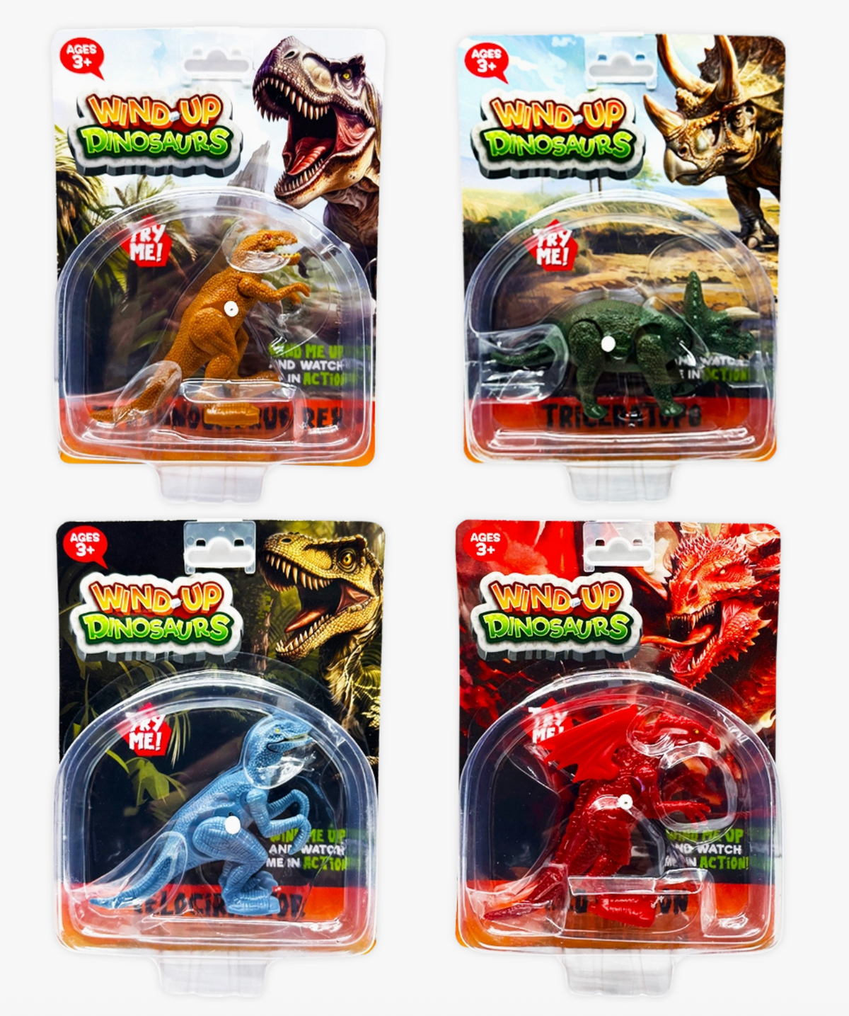 So Much Fun! Wind-Up Action Dinosaur Toy- Mystery Color
