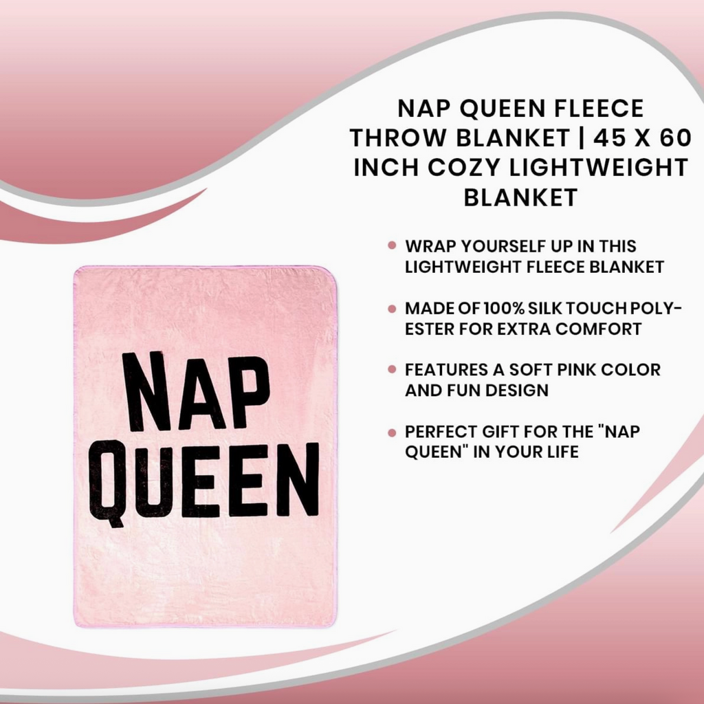 Nap Queen 45 X 60 Inch Fleece Throw Blanket