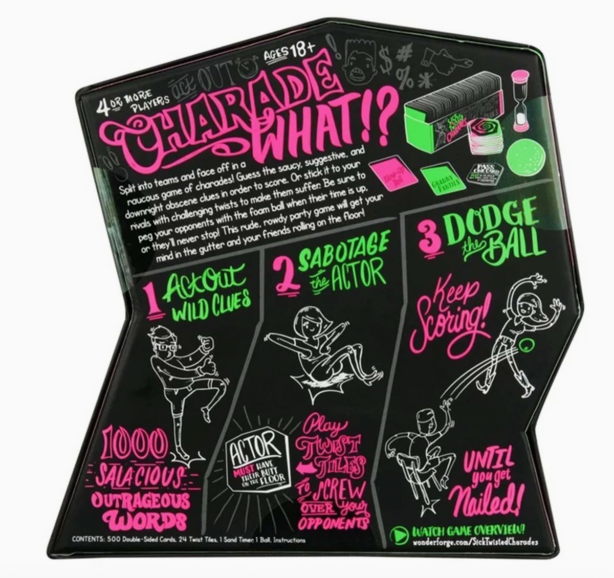 Sick & Twisted Charades Party Game For Adults