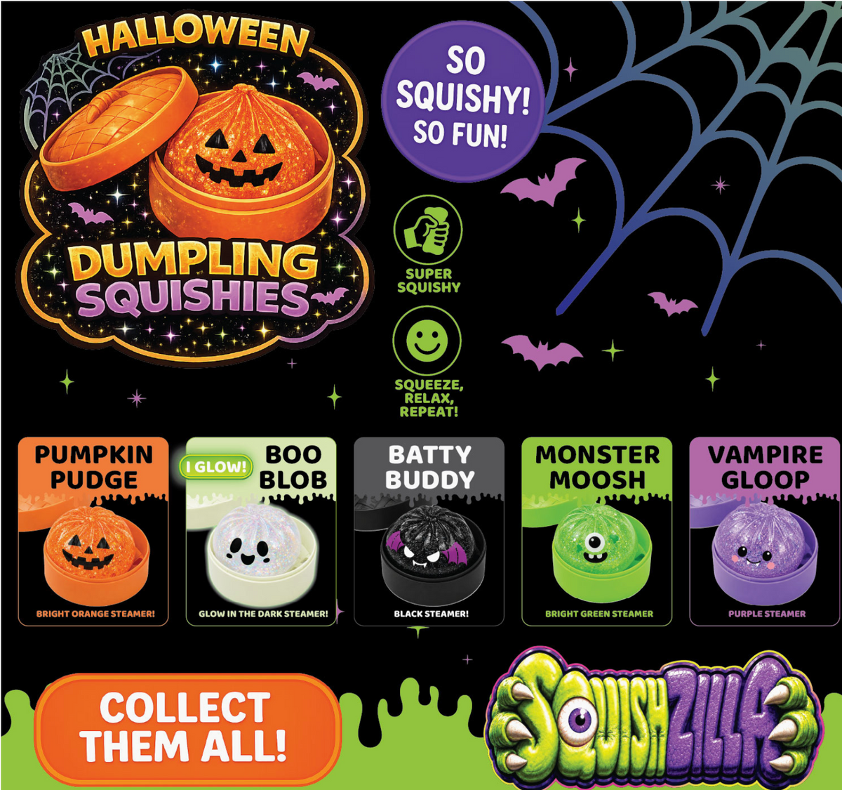 Fun Doh Halloween Dumpling Squishy Toy