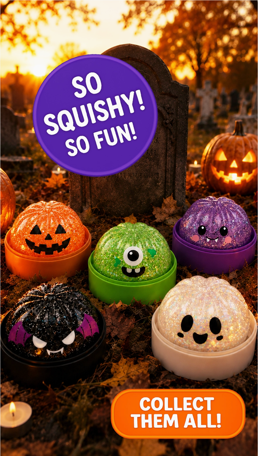Fun Doh Halloween Dumpling Squishy Toy