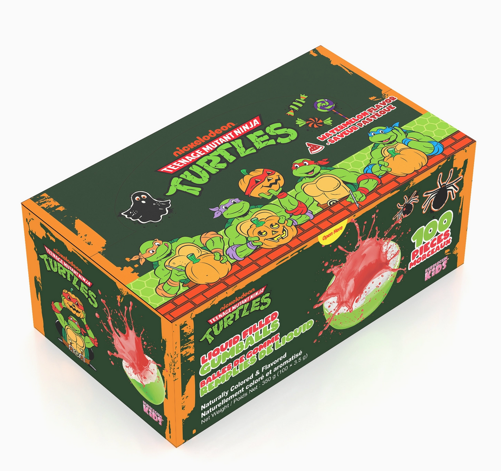 Ninja Turtles Liquid Filled Gum (100 ct box) Spooky Edition