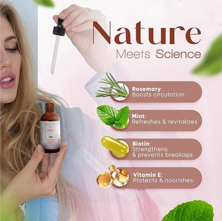 Blest Rosemary Mint Hair & Scalp Oil