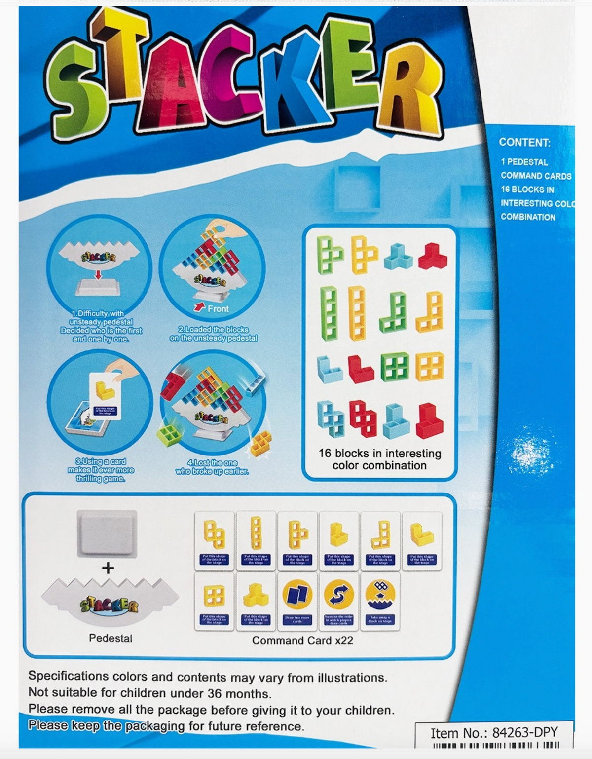 Stacker Game in Color Box