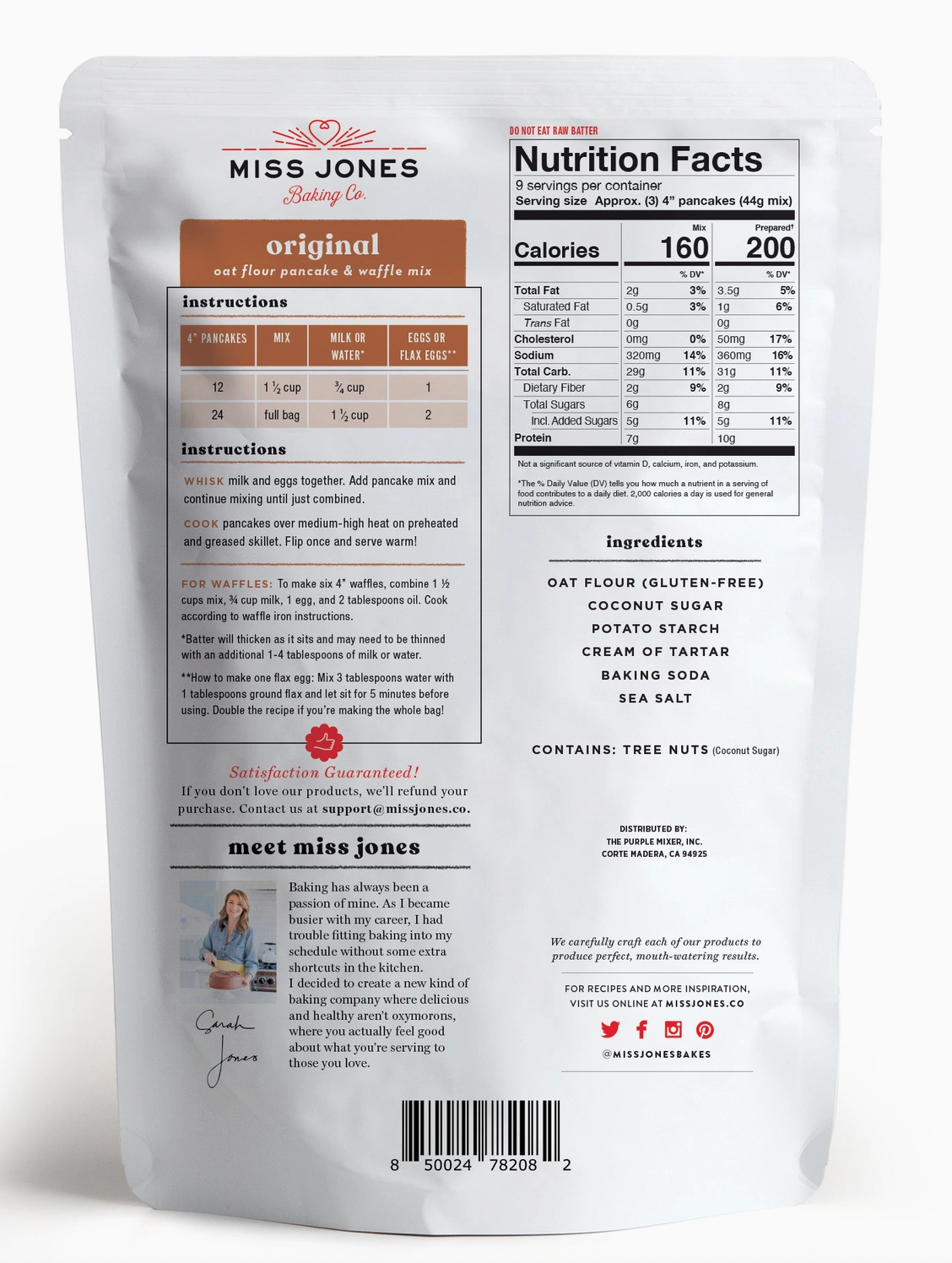 Miss Jones Baking Co.- Gluten Free Mixes
